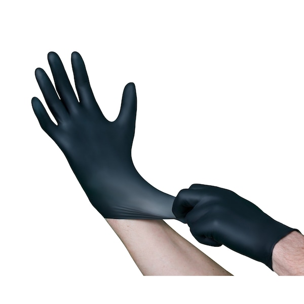 Exam Glove, Nitrile, Black, Medium, 1000 PK